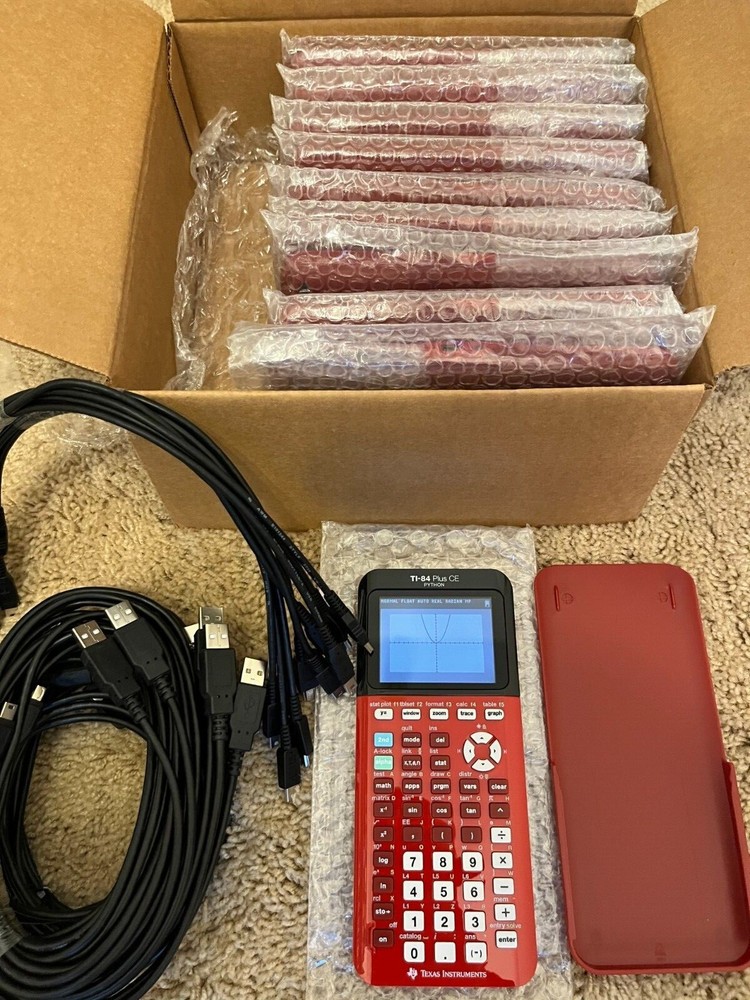 *NEW* Texas Instruments TI-84 Plus CE Python Enhanced Graphing Calculator - Red