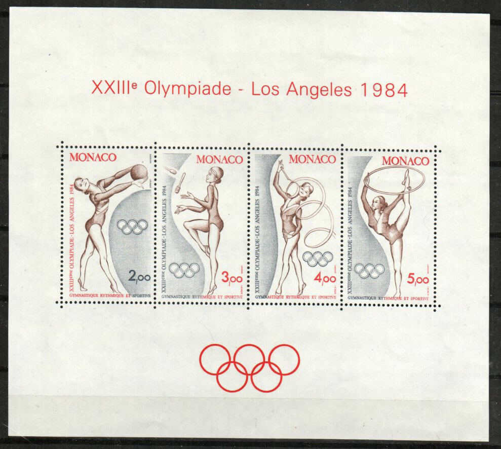 Monaco Stamp 1418  - 84 Summer Olympics