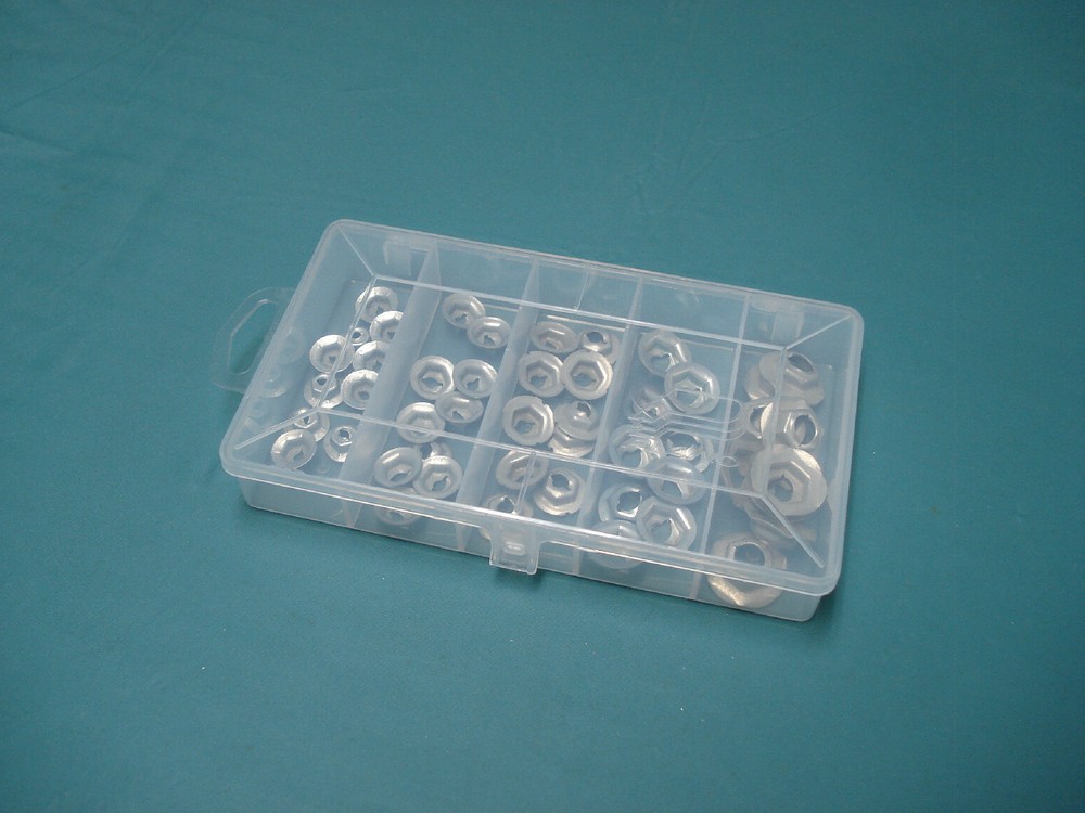 Washer head thread cutting PAL nut assortment - attach trim, emblems, lights
