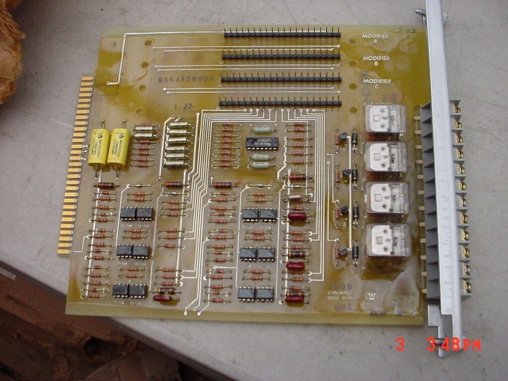 WESTINGHOUSE CIRCUIT BOARD 8564A78G01 Dated 1990