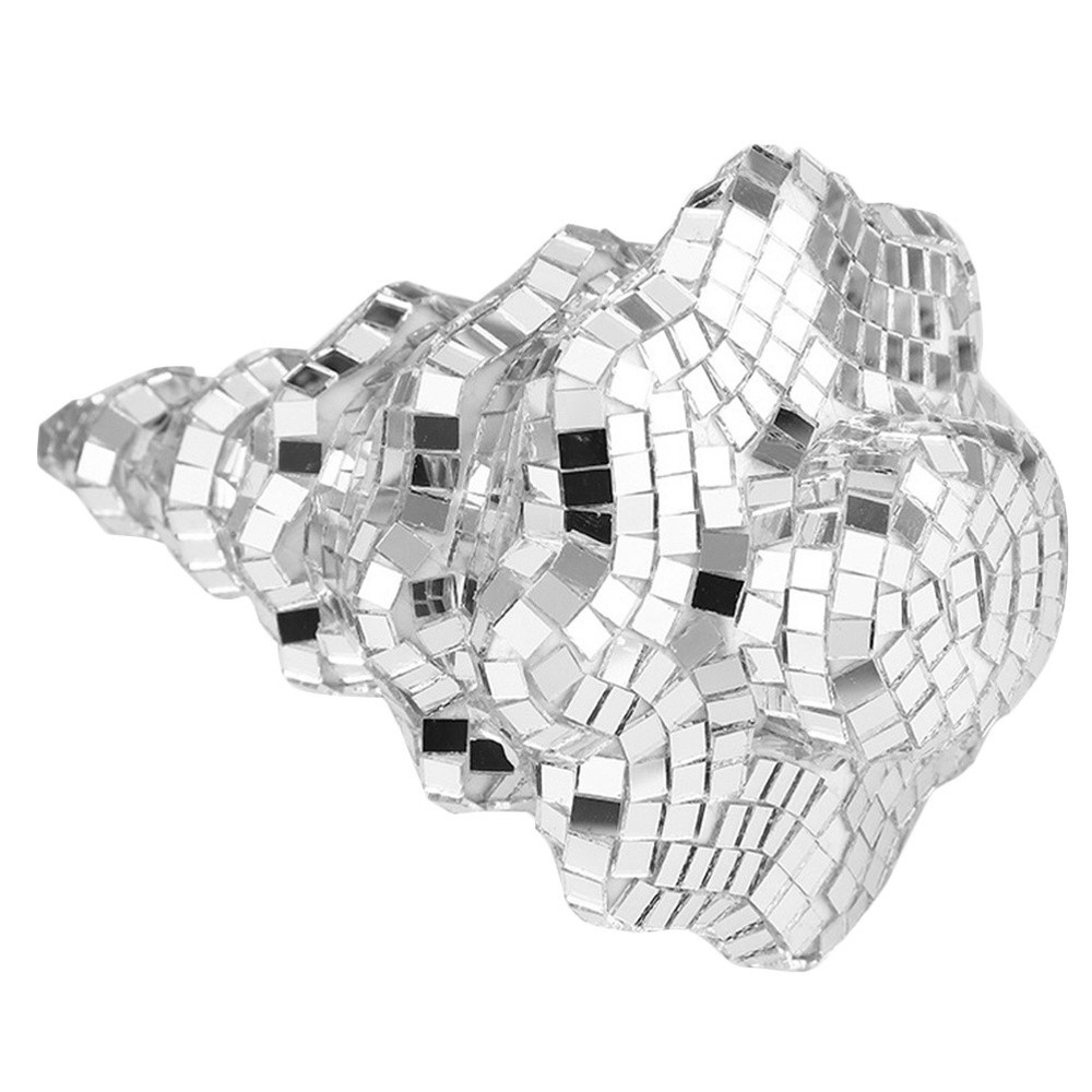 Artificial Christmas Tree Silver Tabletop Mini Disco Balls Ornaments