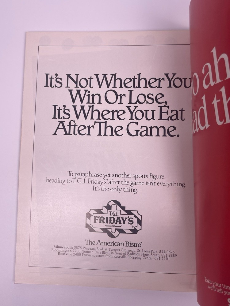 Minnesota Timberwolves Vs New York Nicks Dec. 13 1990 TONIGHT Program