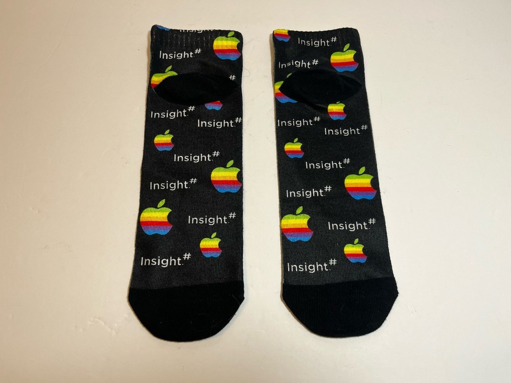 Apple Computer Logo / Insight Promo Socks