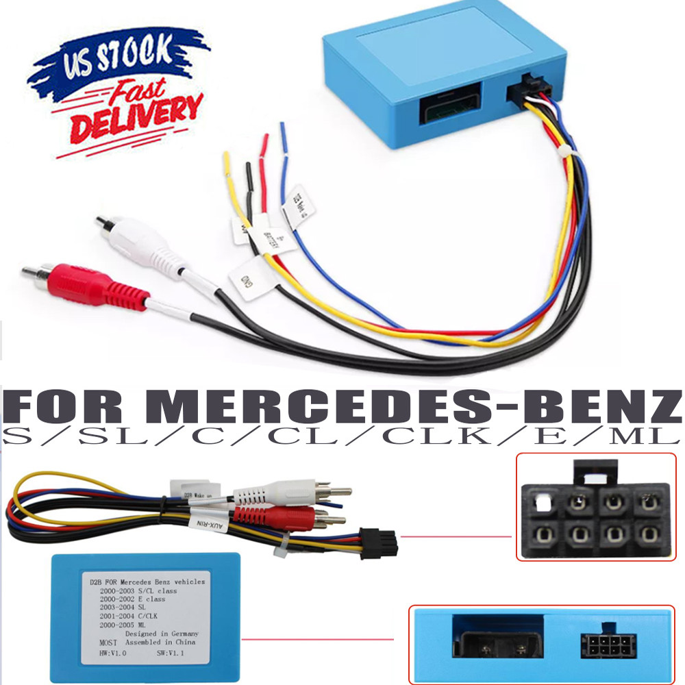 Car D2B Optical Fiber Decoder Adapter for Mercedes-Benz S/SL/C/CL/CLK/E/ML