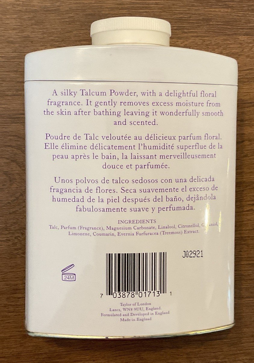 Taylor Of London Calming Luxury Talcum Powder 7 oz Can New Sealed