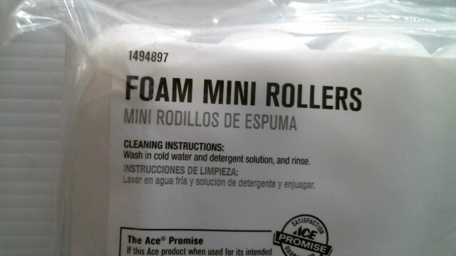 ACE Foam Mini Rollers 6" 4 Pk (1494897) FS