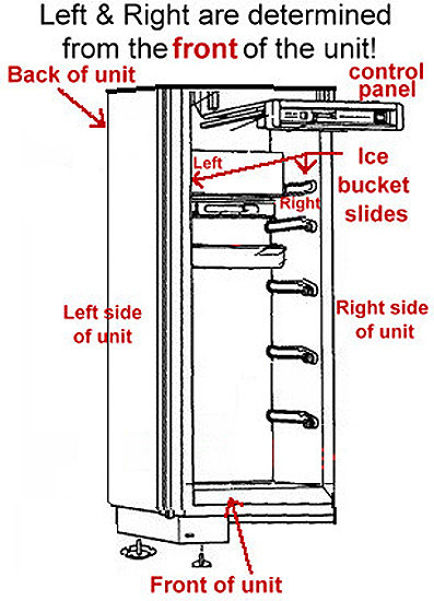 for SubZero Ice Bucket Slide - Left 7014649