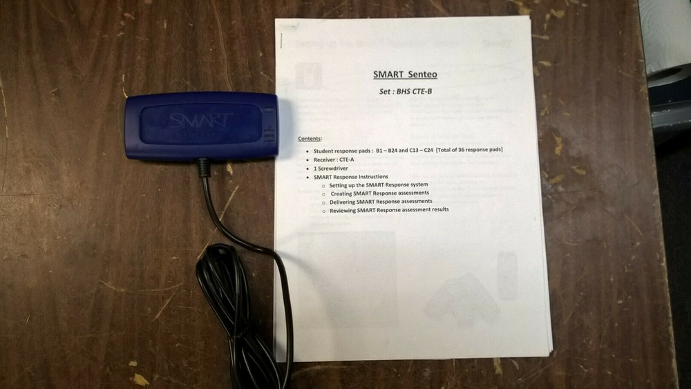 SMART Senteo Interactive Response Tech System w/ 36 Smart Technologies Receiver