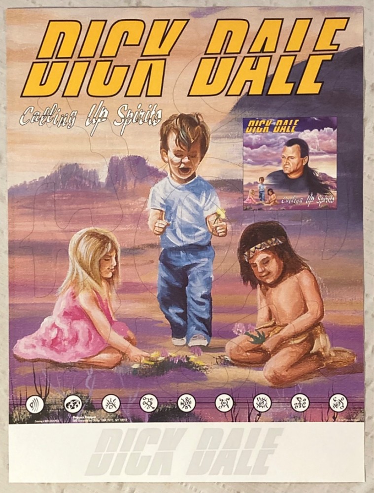 Dick Dale 1996 Promo Poster Calling Up Spirits Surf Guitar