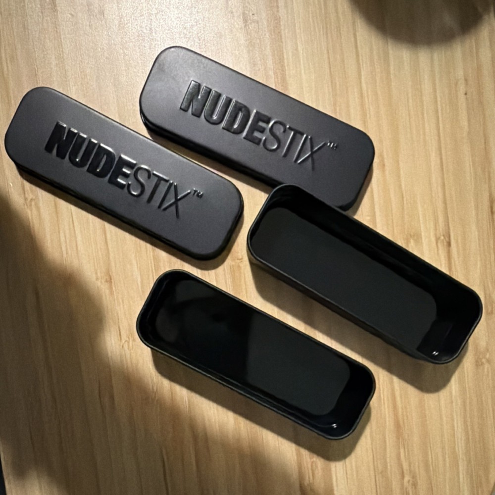 NUDESTIX Empty Tin Box with Mirror (set of 2)