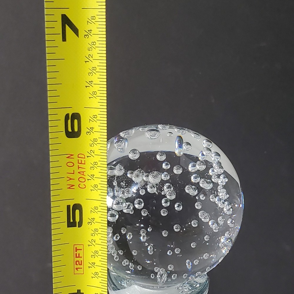 Irice Glass Perfume Bottle with Stopper Controlled Bubble Design Empty