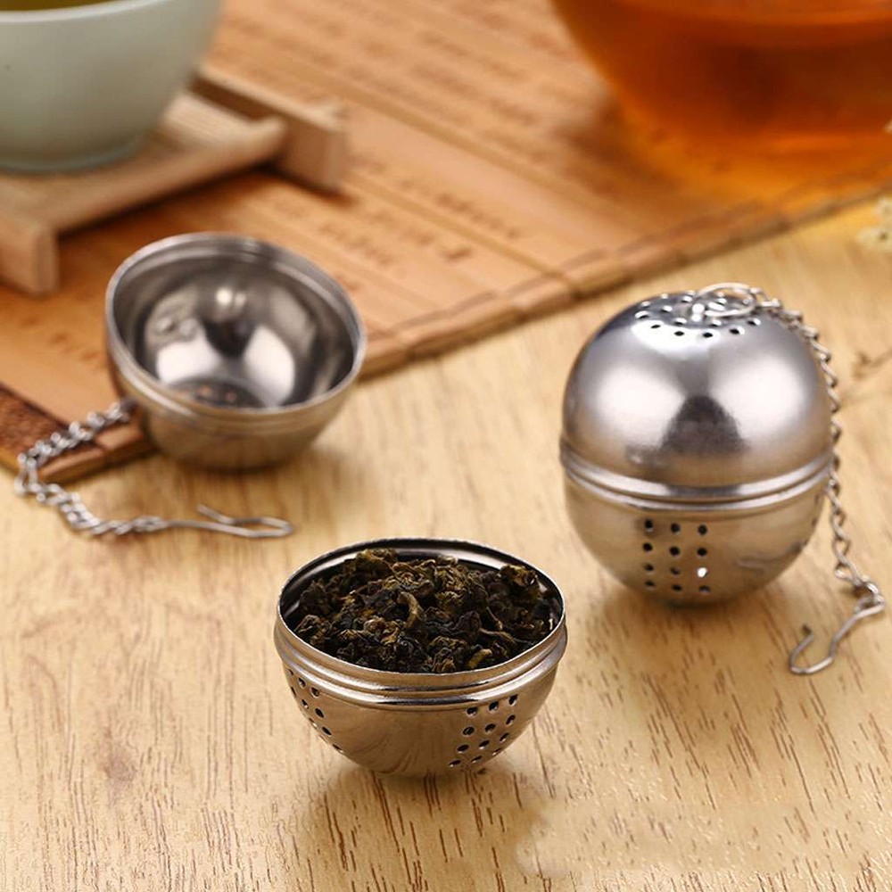 Tea Infuser Ball Mesh Loose Leaf Herb Strainer Stainless Steel Secure Locking