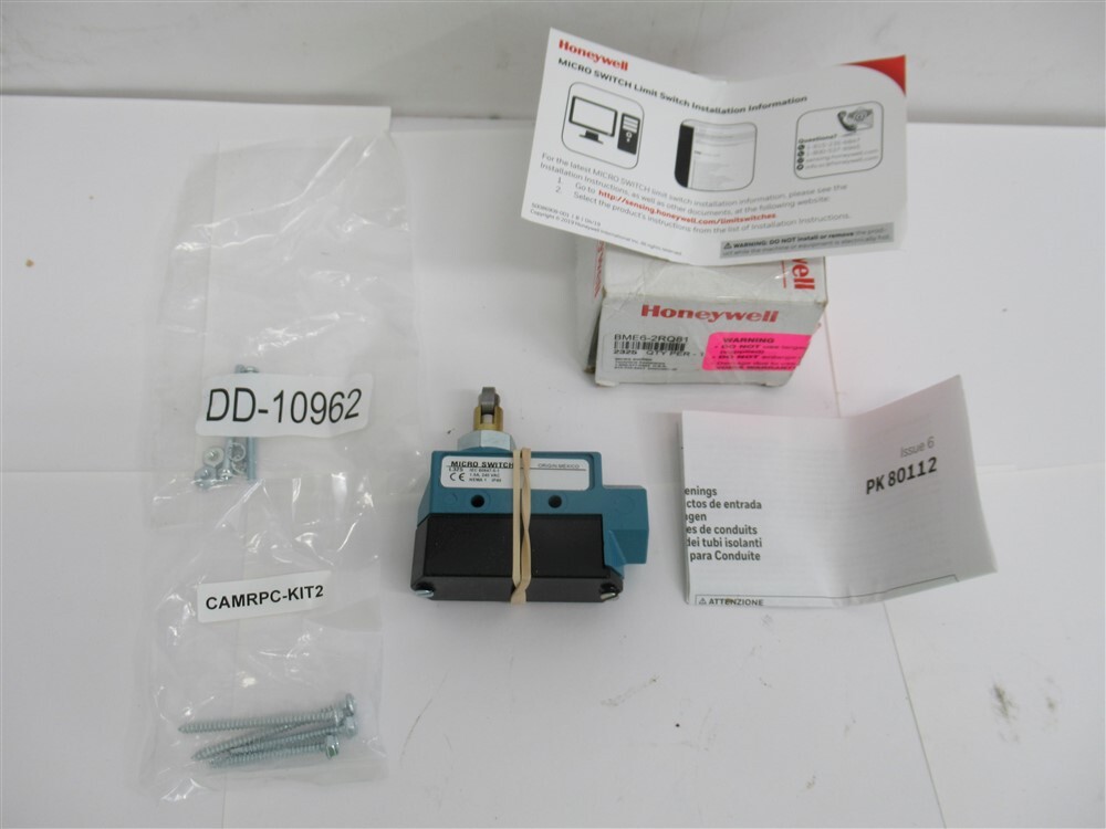 Honeywell BME6-2RQ81, 250VDC Micro Limit Switch, Top Plunger