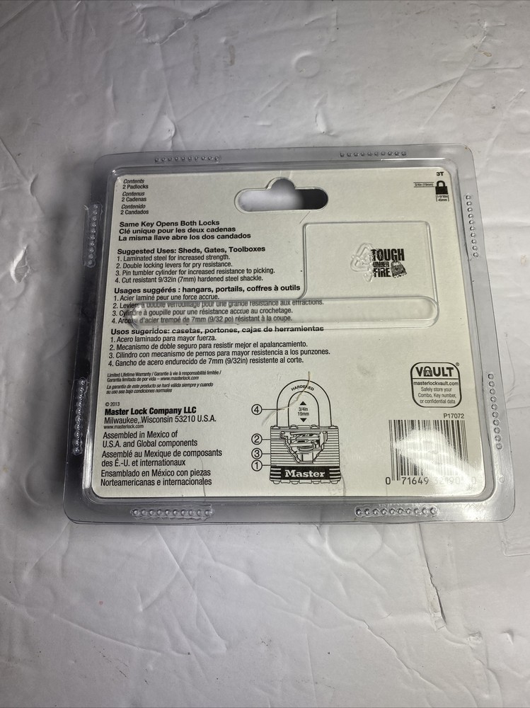 MASTER LOCK 3KADLD PADLOCK