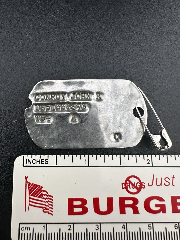 WWII DOG TAG John Conroy, Notched