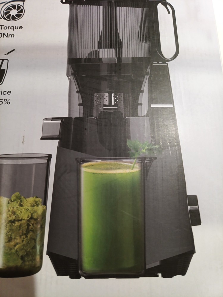 Masticating Juicer SJ-059A Grey 5.3" Wide Feed Chute Extractor Machine Whole