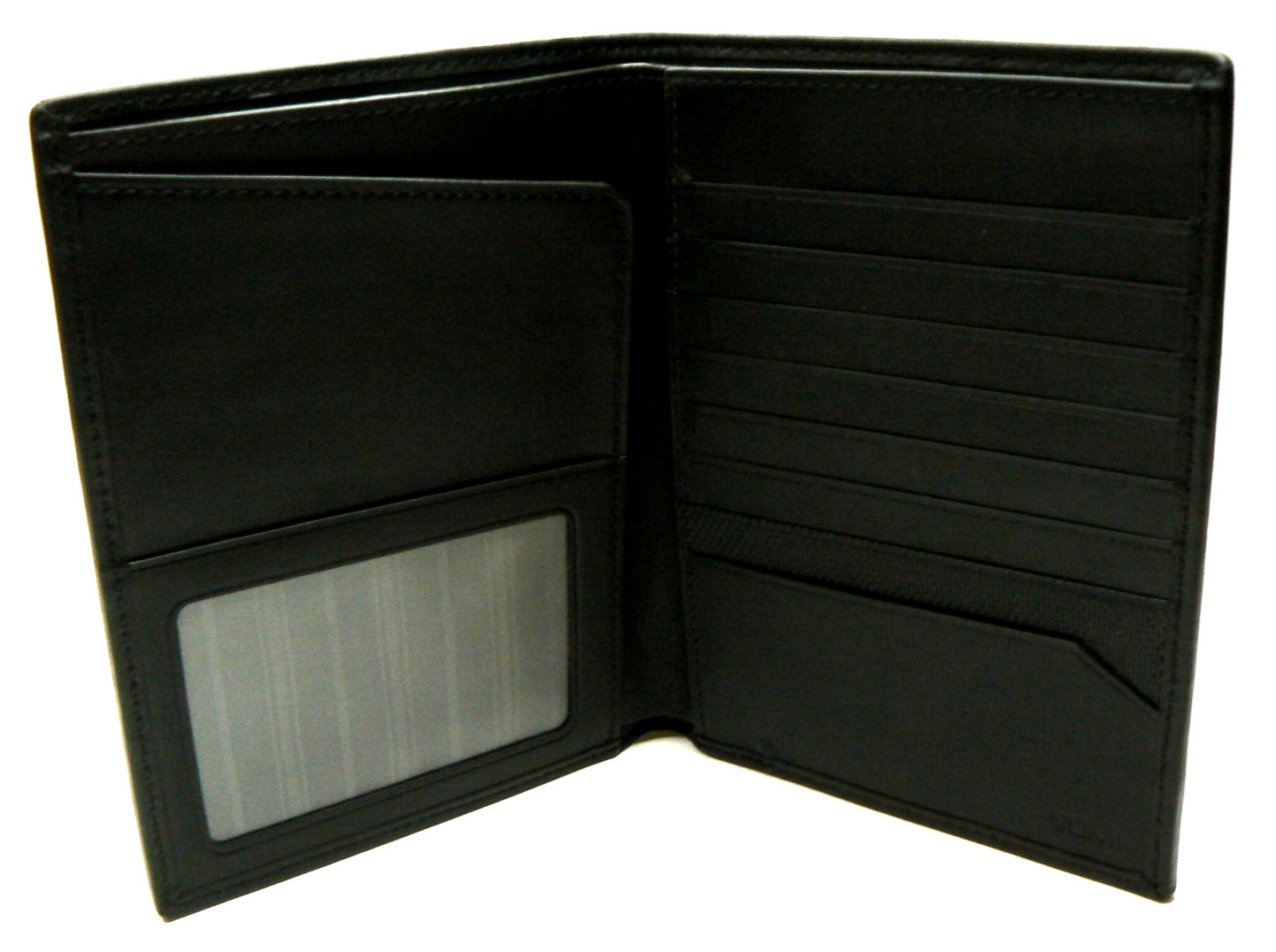 Tumi Passport Case Wallet ID & Card Holder Organizer Alpha Black Leather