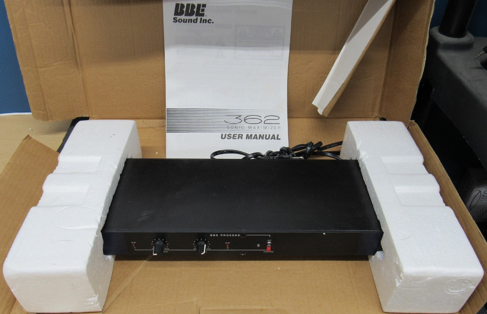 BBE 362 Sonic Maximizer Rack Mount Professional Sound Processor NEW OPEN BOX