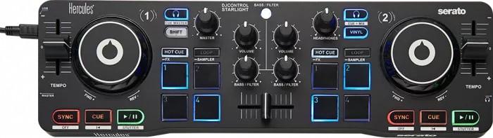 Hercules DJControl Starlight Ultra Portable Compact DJ Controller w/ Case