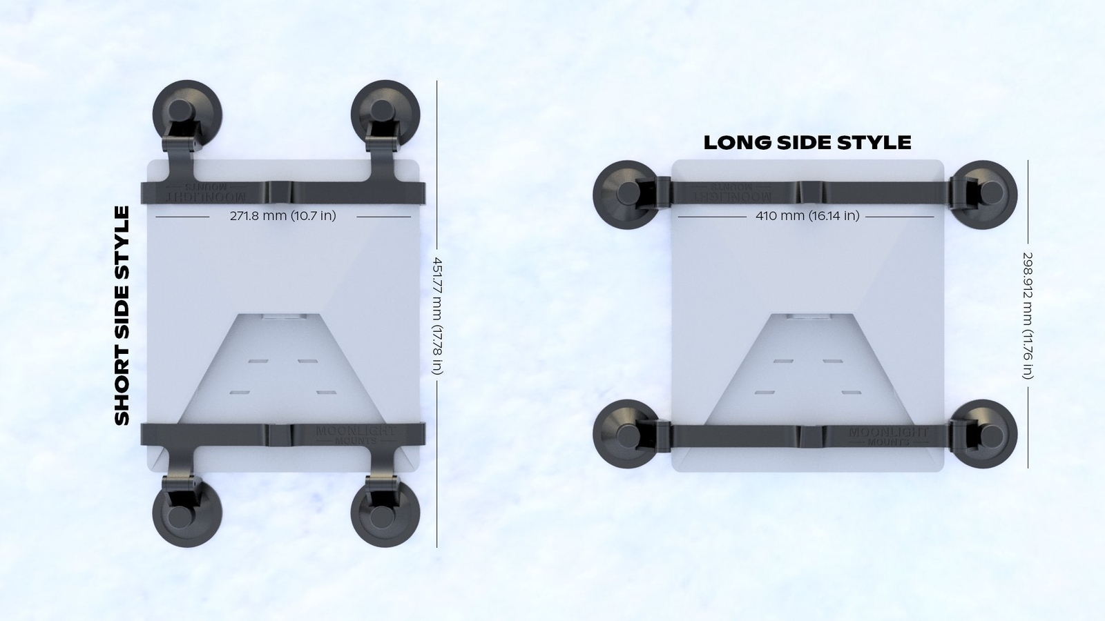 Starlink Mini Suction Cup Mount - Sunroof, Glass Window Mount UV Protected