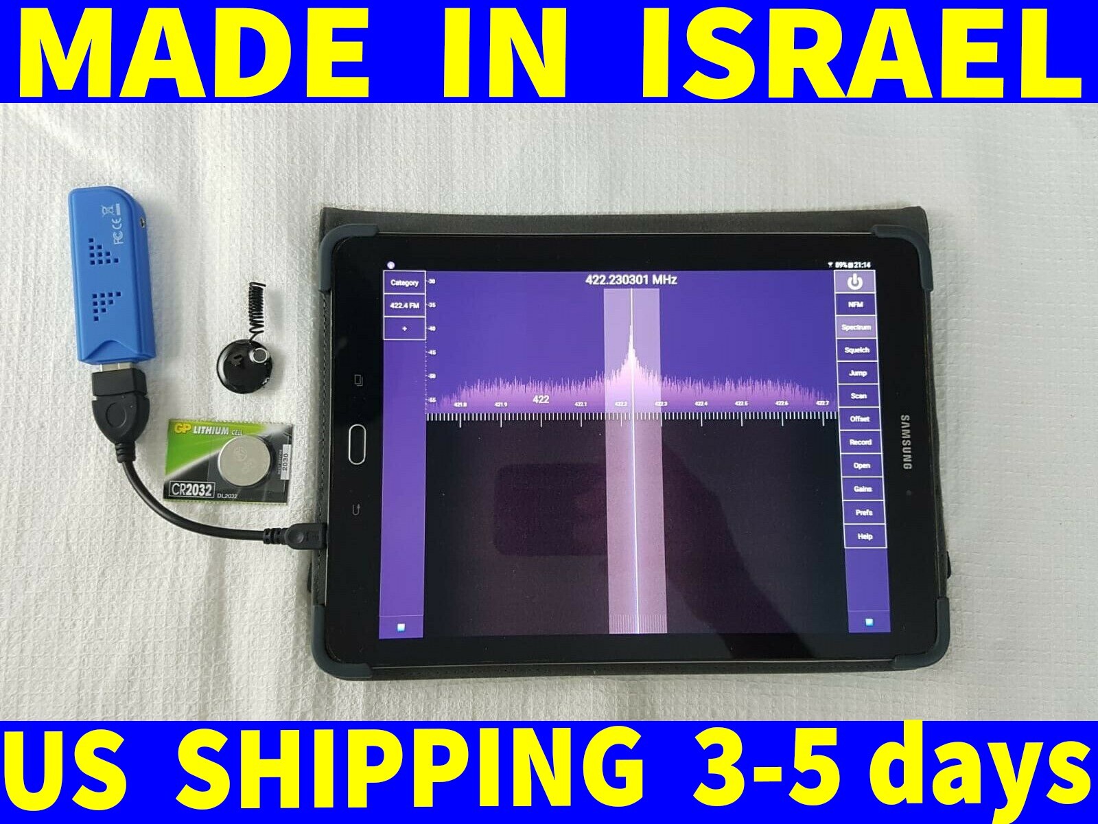 SET Hidden Micro Spy Audio Listening Voice Device 300m distance + UHF RECEIVER