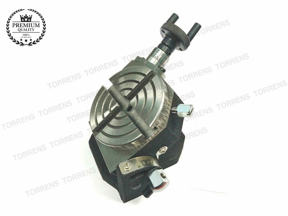 3" 80mm Tilting Rotary Table+ 3Jaw Self centering 65mm -2" Chuck+ Back...
