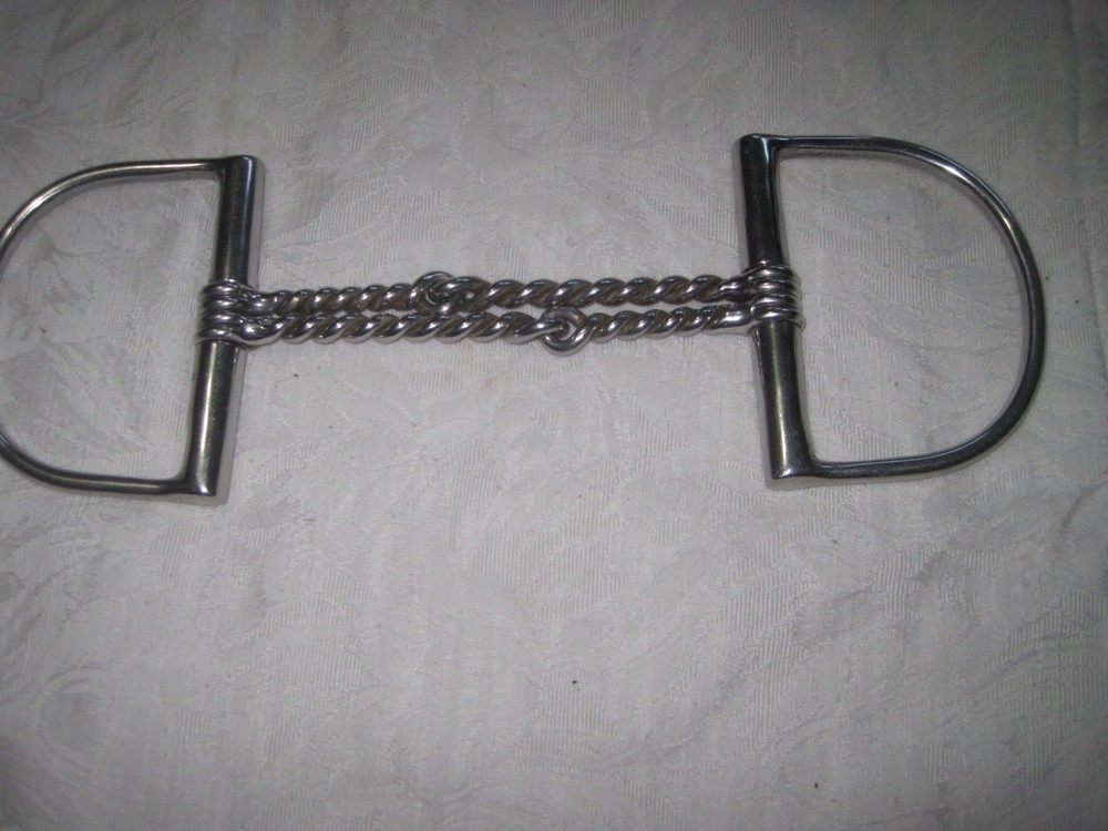D- Ring Double Twisted Wire Stainless Steel 5'' Bit