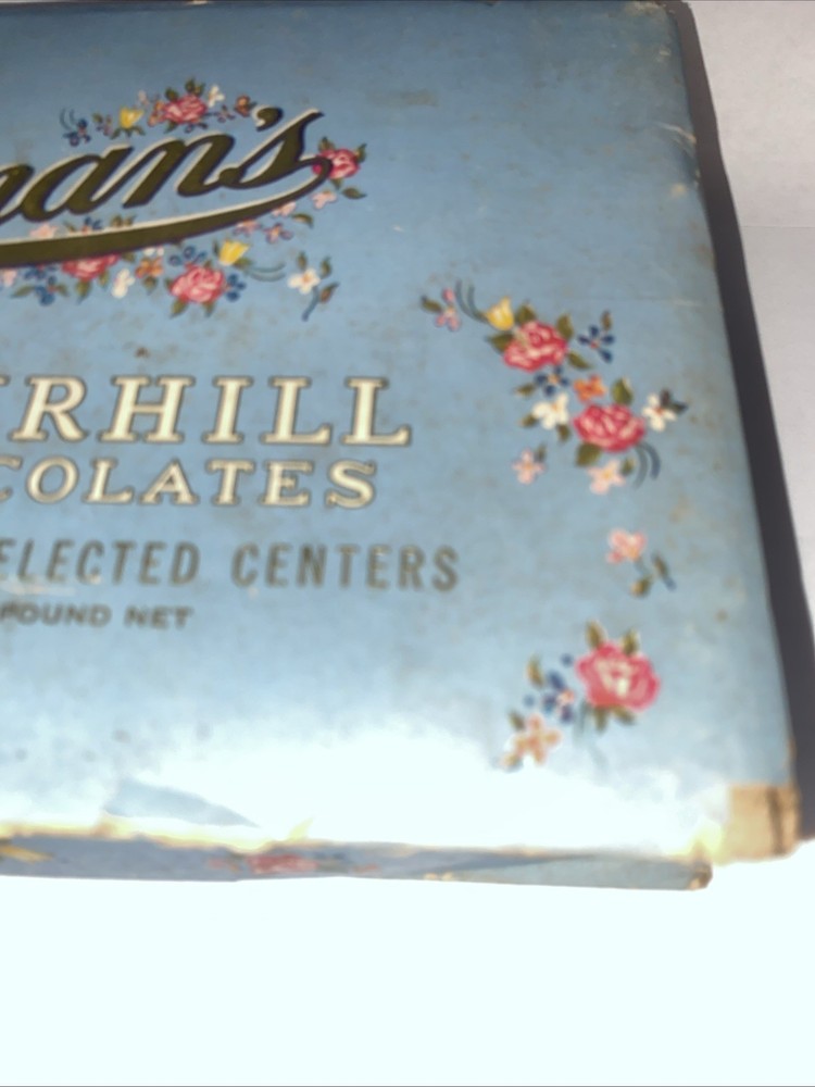 VTG Whitman’s Fairhill Chocolates Empty Box Assorted Selected Centers 1lb Box