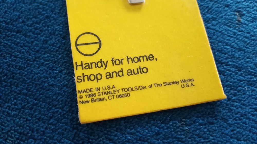 STANLEY 66-890 KEY CHAIN SCREWDRIVER / NEW