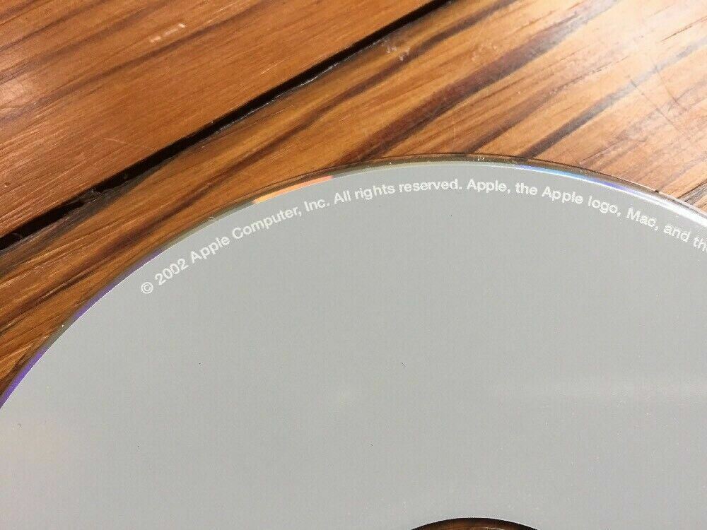 2002 Macintosh Power Mac G4 Mac OS X Disc 10.1.2 System Software Install CD