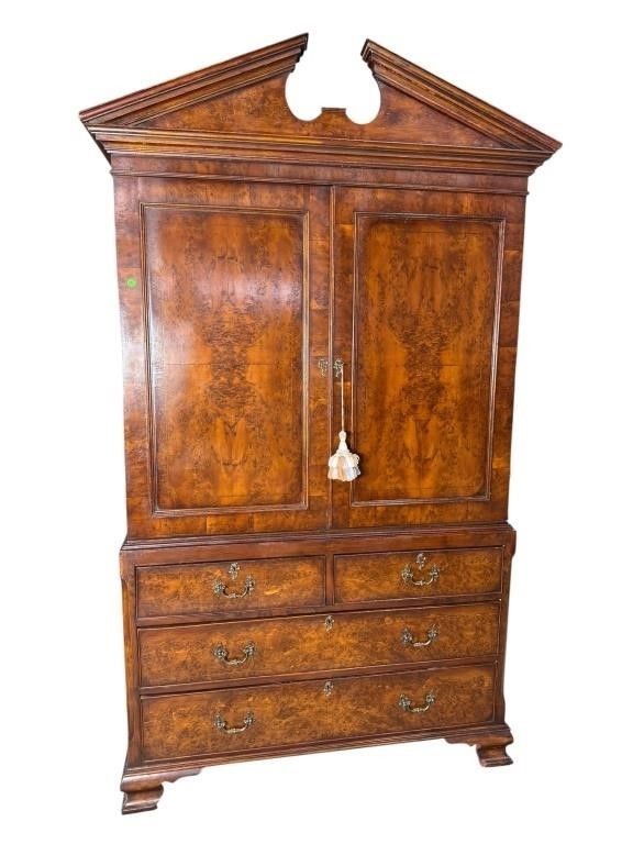19th Century Ewe Wood Linen Press