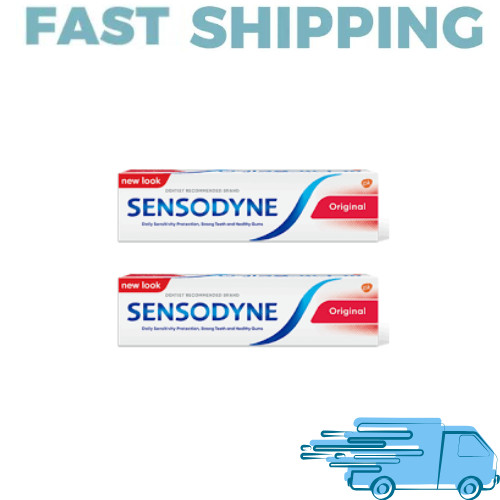 2X Sensodyne Original Toothpaste for Sensitive Teeth 75 ml