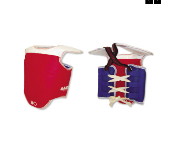 AAMA Solid Reversible Olympic Style Taekwondo Chest Guard Protector Size # 0