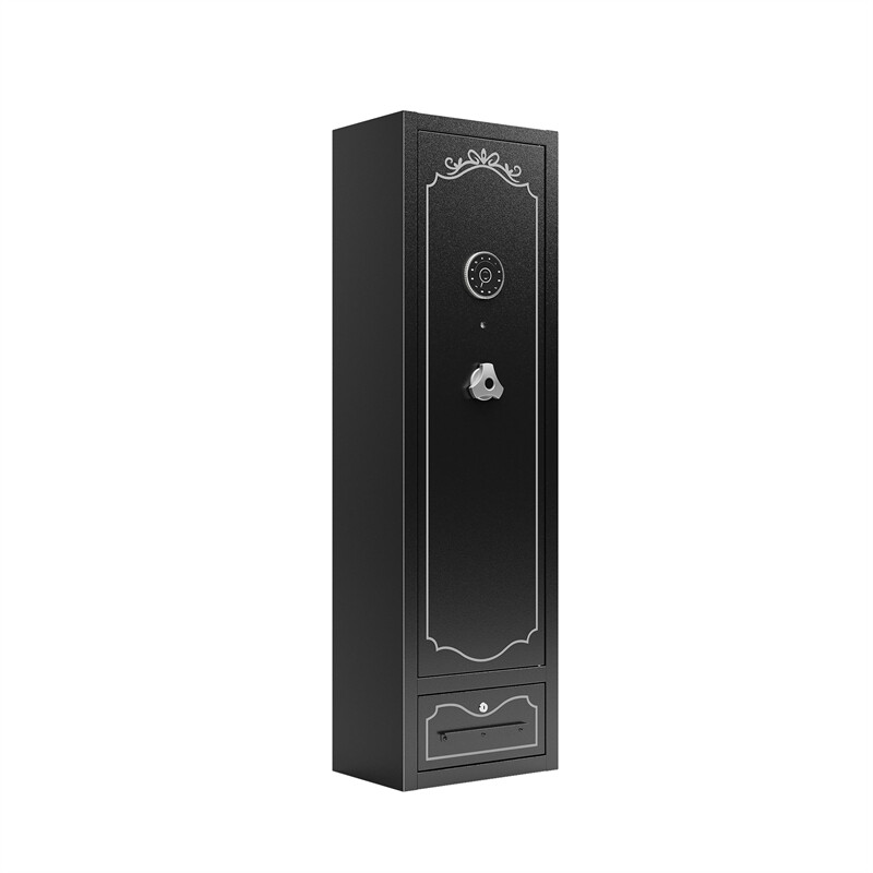 8-Gun Rifle Safe Digital Lock for Quick Access Removable Shelf Storage Drawer