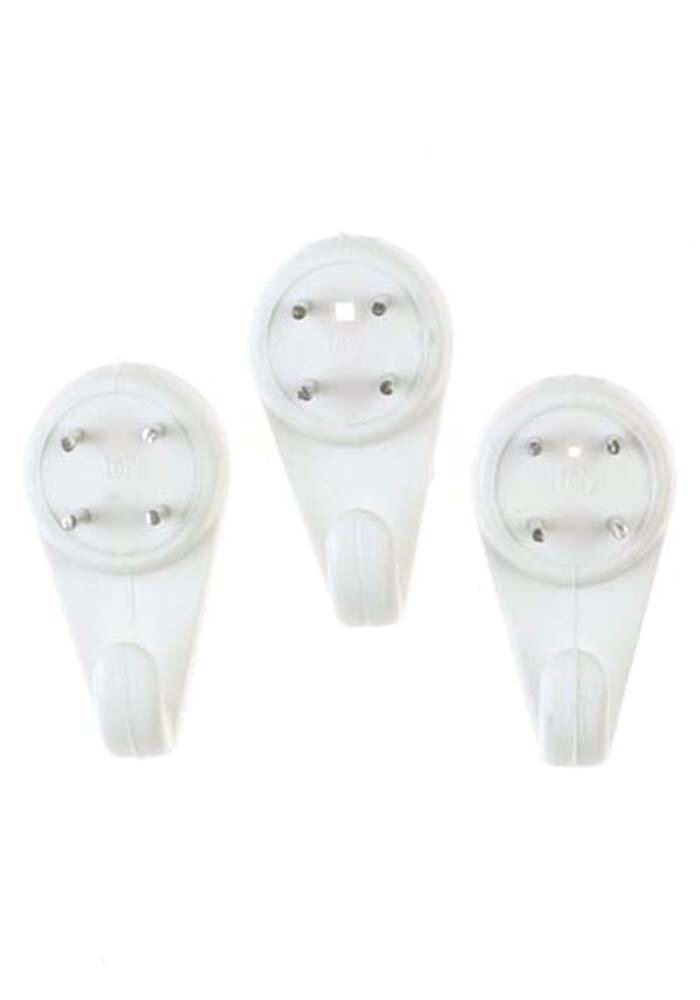X-HOOKS Hard Wall Picture Hooks Medium Nylon (30 Pack)