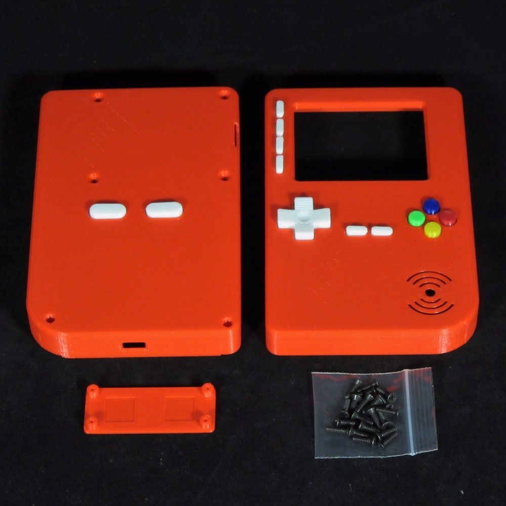 PiGRRL 2 Red Game Boy Case with Buttons & Screws for Raspberry Pi 2/3 Gameboy
