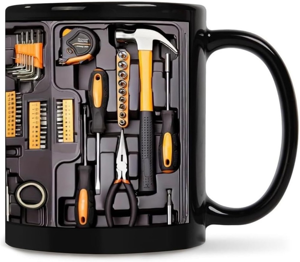Toolbox Coffee Mug Mechanic Toolbox Mug Toolbox Set Pattern 11 OZ Mugs Men gift