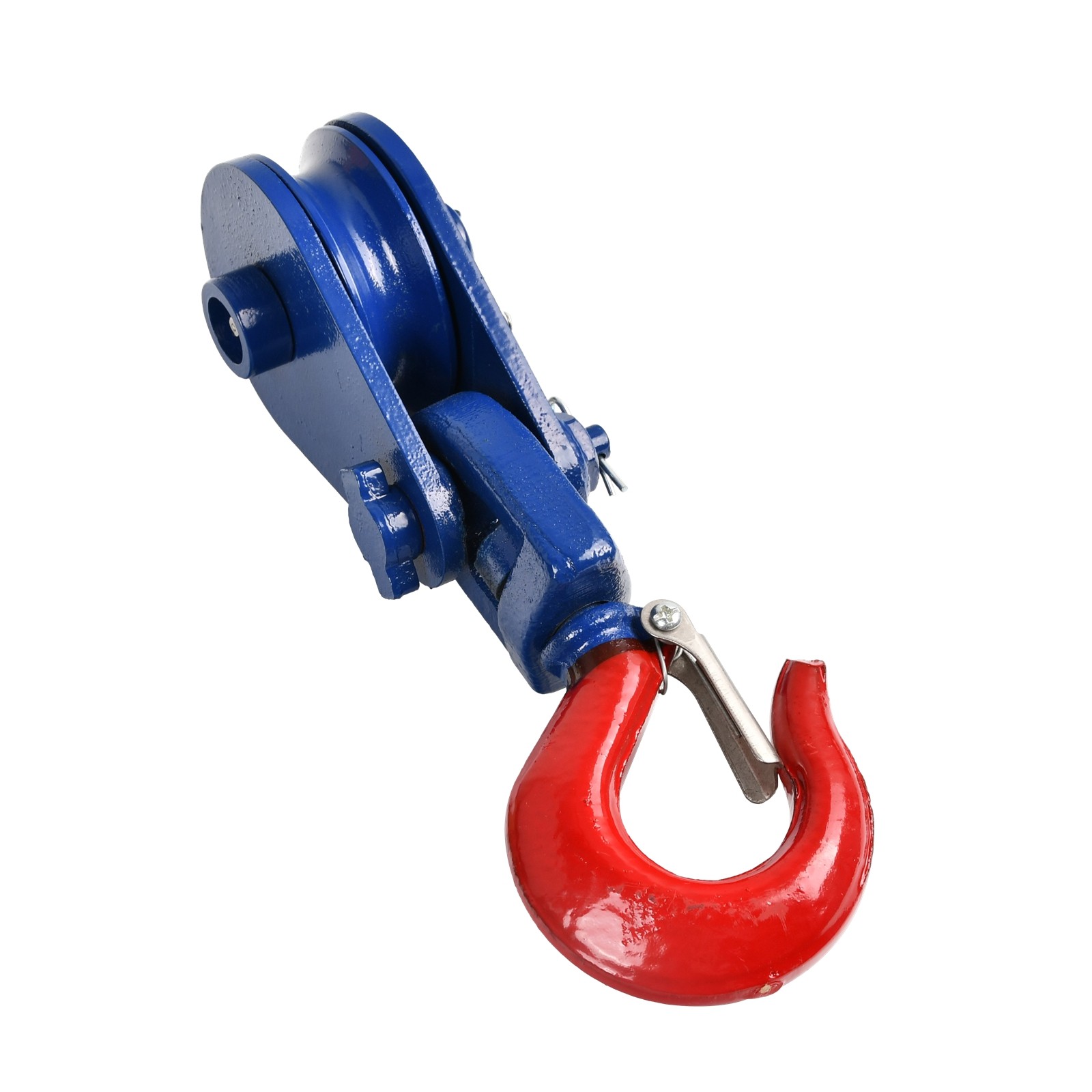 2Ton Snatch Block Swivel Hook 3/8" Wire Rope Pulley 3" Sheave Tow Shackle Tool