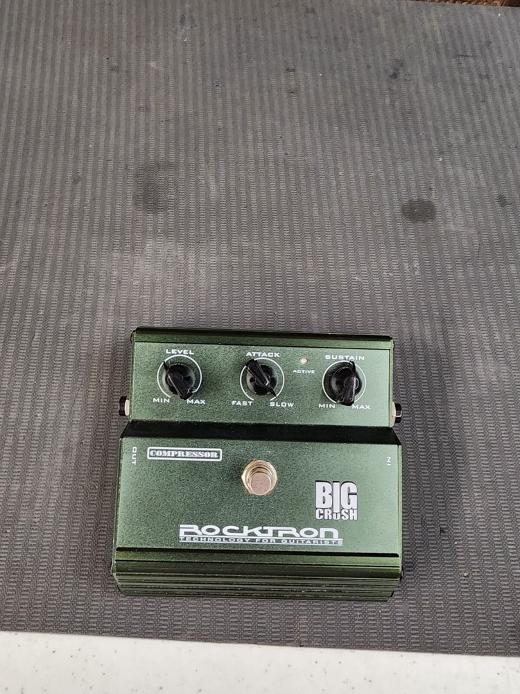 Rocktron Big Crush Compressor Sustainer Guitar Effect Pedal.