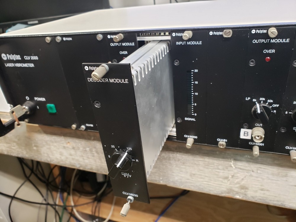 Polytec Vibrometer Controller CLV 2000 With 6 Modules 2 of each: M200 M030 M001
