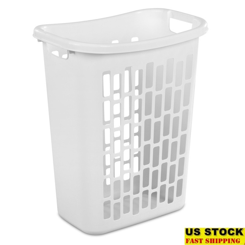 Slim Rectangular Laundry Hamper W/ Handles Ventilation Efficient Space Saving US