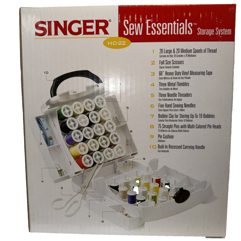 NEW Singer Sew Essentials Storage System Full With Extras