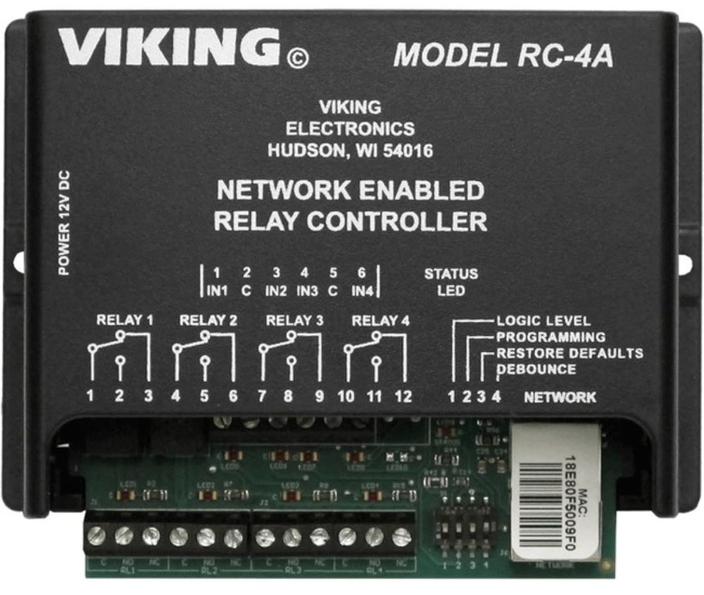 Viking electronics RC-4A Network Enabled 4 Relay Controller * NIB!!!!!