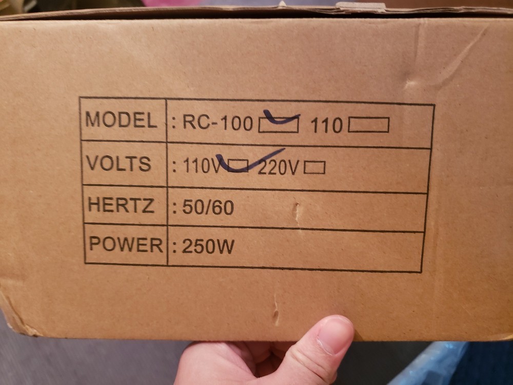 [OPEN BOX] Electric RC-100 Fabric Cloth Cutting Machine for Multiple Layers