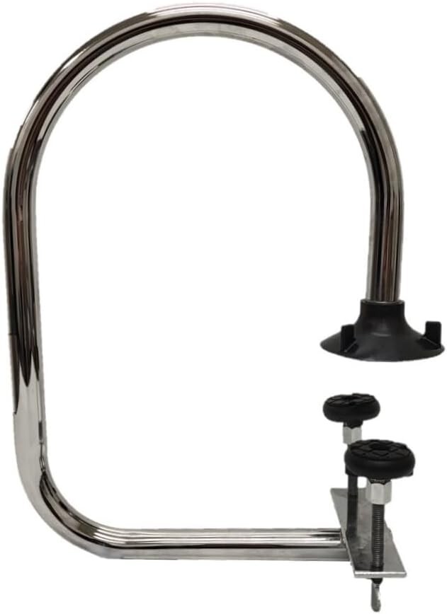 Chrome Plated Single Arm Waitress Stall Bar Service Rail  Server Station