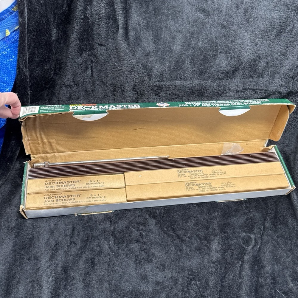 Grabber DECKMASTER DMP175-100 Hidden Bracket System 95% Complete w/ INSTRUCTIONS