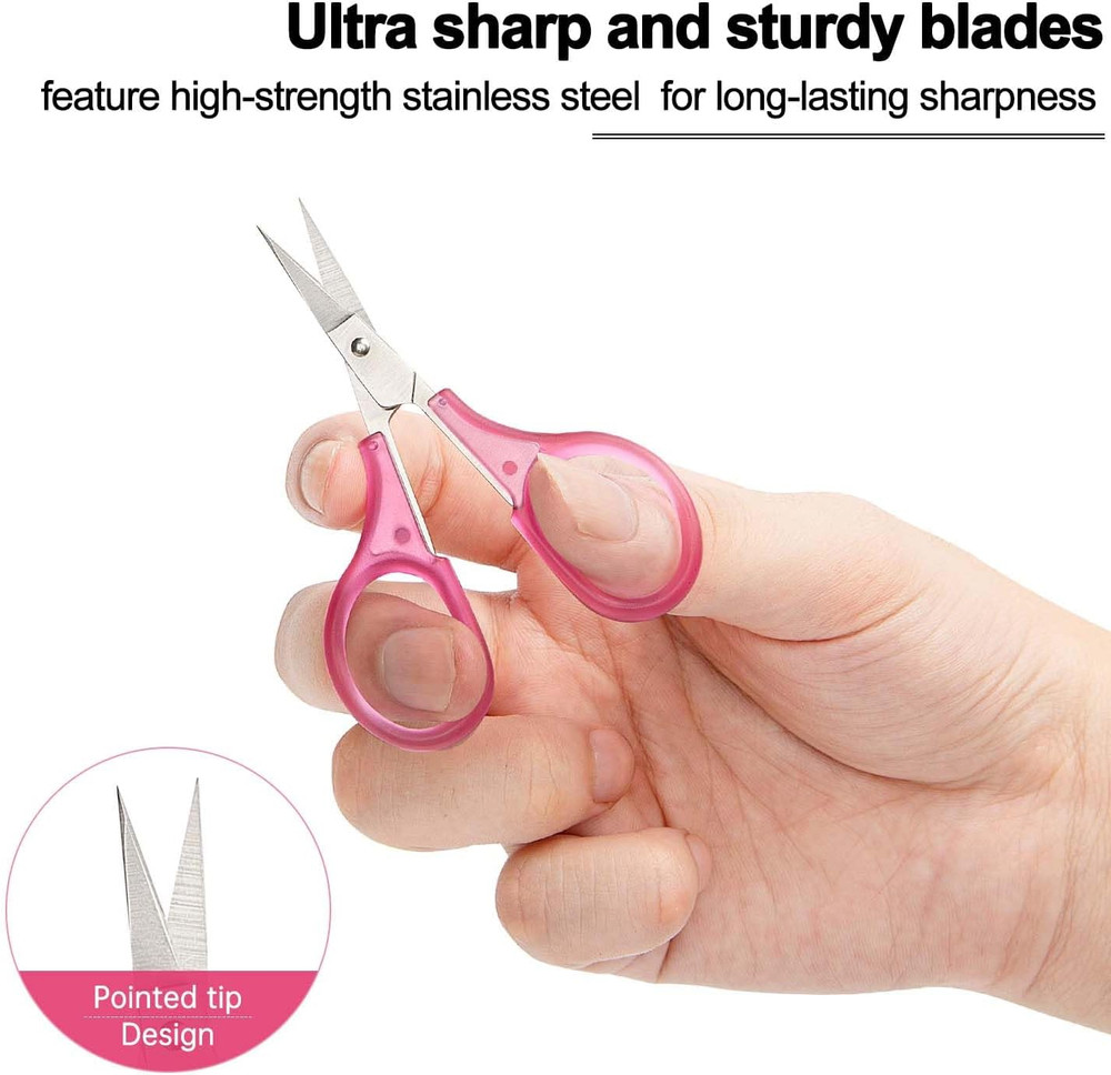 Small Craft Scissors, 3" Tiny Travel Scissors Tsa Compliant with Cover, Sharp