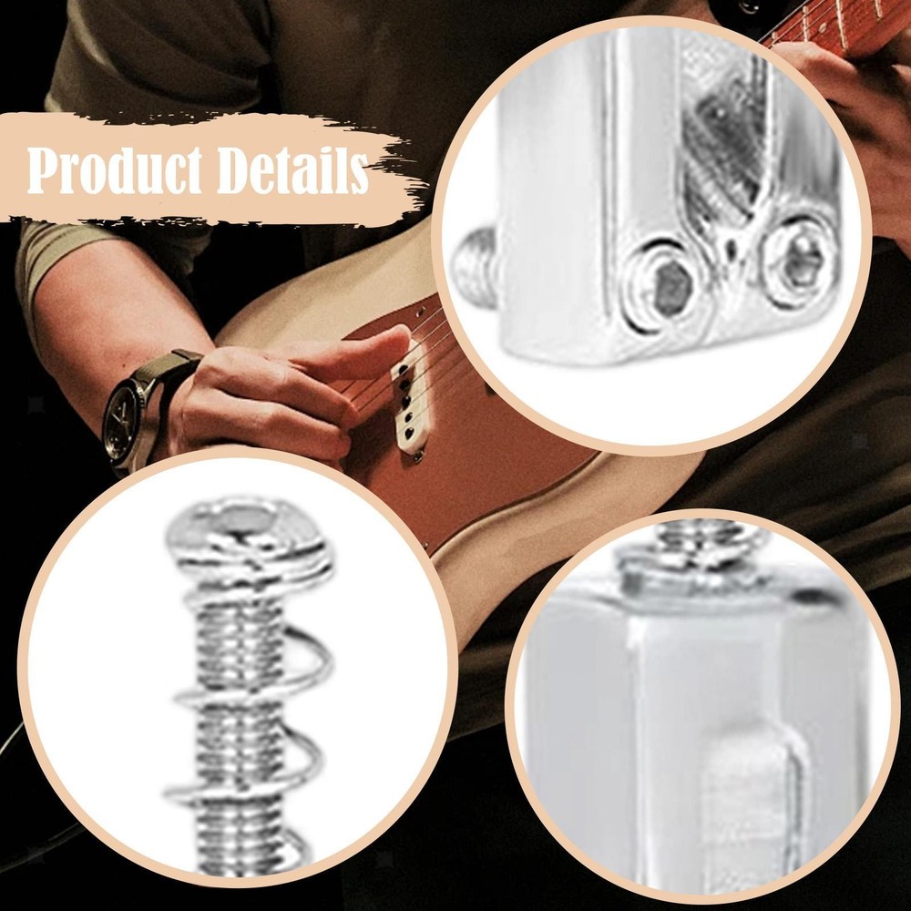 6Pcs Bridge Saddles Professional Playability Replace Components Structural