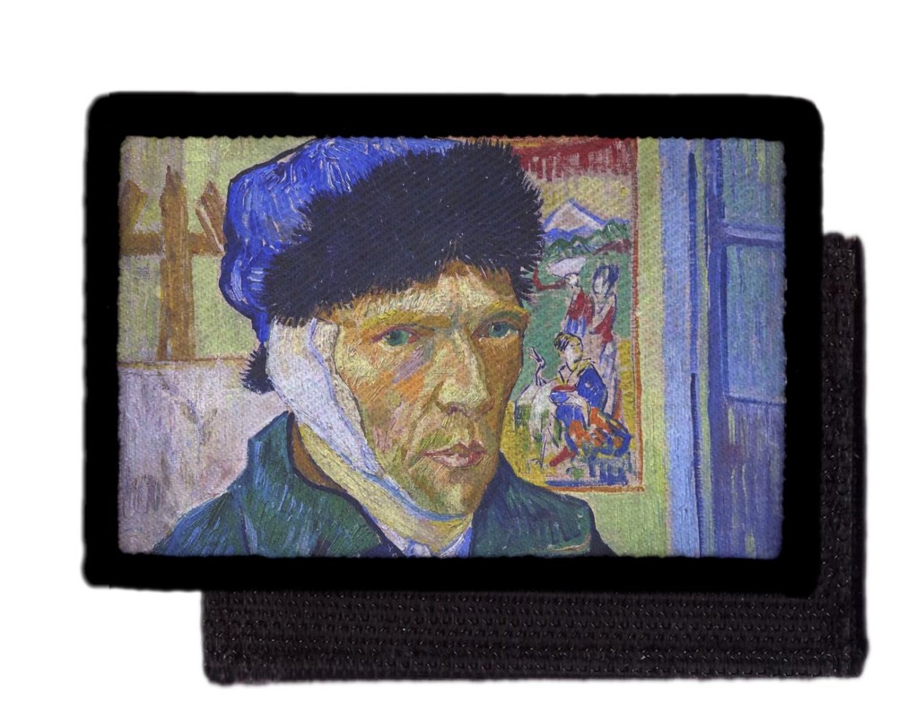 Van Gogh Smoking Skeleton Painting Patch Sew On [sub]