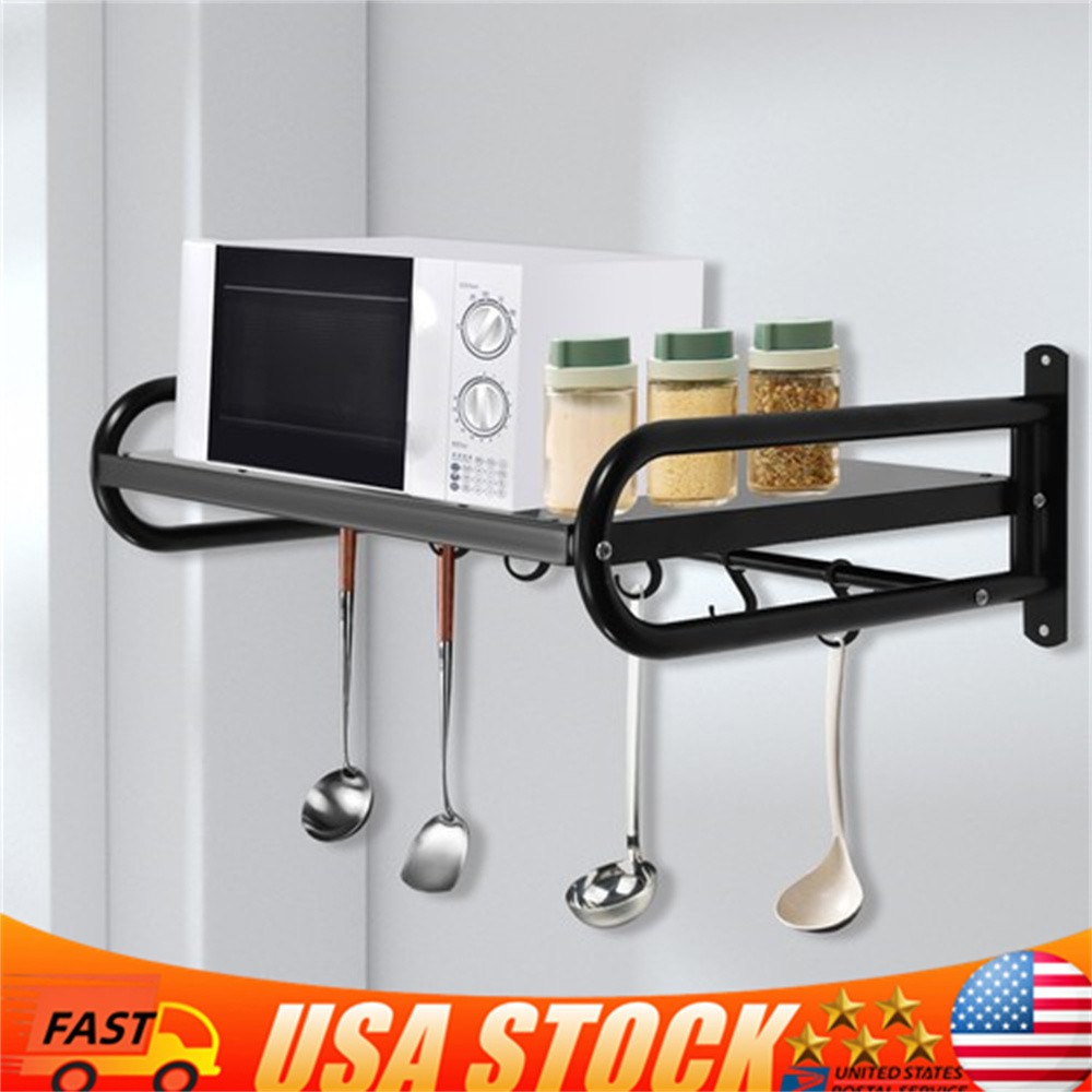 Universal Microwave Oven Bracket Wall Mounted Mounting Spacemaker Shelf Support